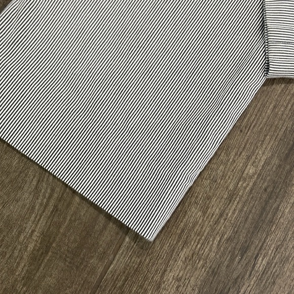 Ralph Lauren Charcoal Gray and White Striped Chinos - Picture 5 of 6